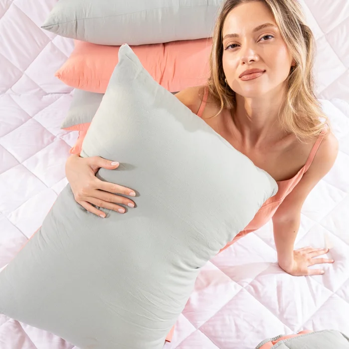 Toz Mavi Mikrojel Yastık