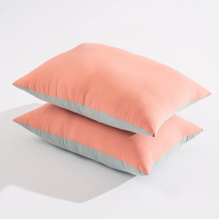 Toz Mavi & Pembe Double Face Mikrojel Yastık