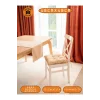4’lü Pastello Sandalye Minderi – Bej – Bağcıklı, Slikon Dolgulu, Yıkanabilir – 40x40
