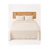 Orbia Bej Kapitoneli Pike Takımı Tek Kişilik 180x235 1 Adet Yastık Alezi
