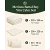 Merinos Battal Boy Yün Uyku Seti