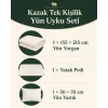 Kazak Tek Kişilik Yün Uyku Seti