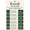 Kazak Tek Kişilik Yün Uyku Seti