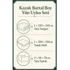 Kazak Battal Boy Yün Uyku Seti