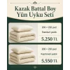 Kazak Battal Boy Yün Uyku Seti