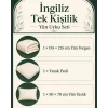 İngiliz Tek Kişilik Yün Uyku Seti