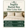 İngiliz Battal Boy Yün Uyku Seti