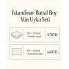 İskandinav Battal Boy Yün Uyku Seti