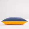 Lacivert & Sarı Double Face Mikrojel Yastık
