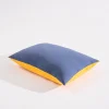 Lacivert & Sarı Double Face Mikrojel Yastık