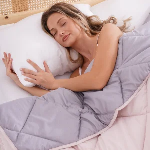 Soft Comfort Yorgan Double Face Mor & Soft Pembe