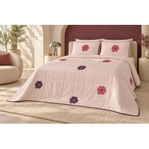 Vişne Modern Bahçe / Kapitone Pike · Çift kişilik · 200 × 220 cm