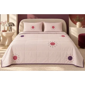 Vişne Güneş Formu / Kapitone Pike · Çift kişilik · 200 × 220 cm