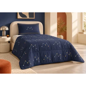 Gece Haritası / Kapitone Pike · Tek kişilik · 170 × 220 cm