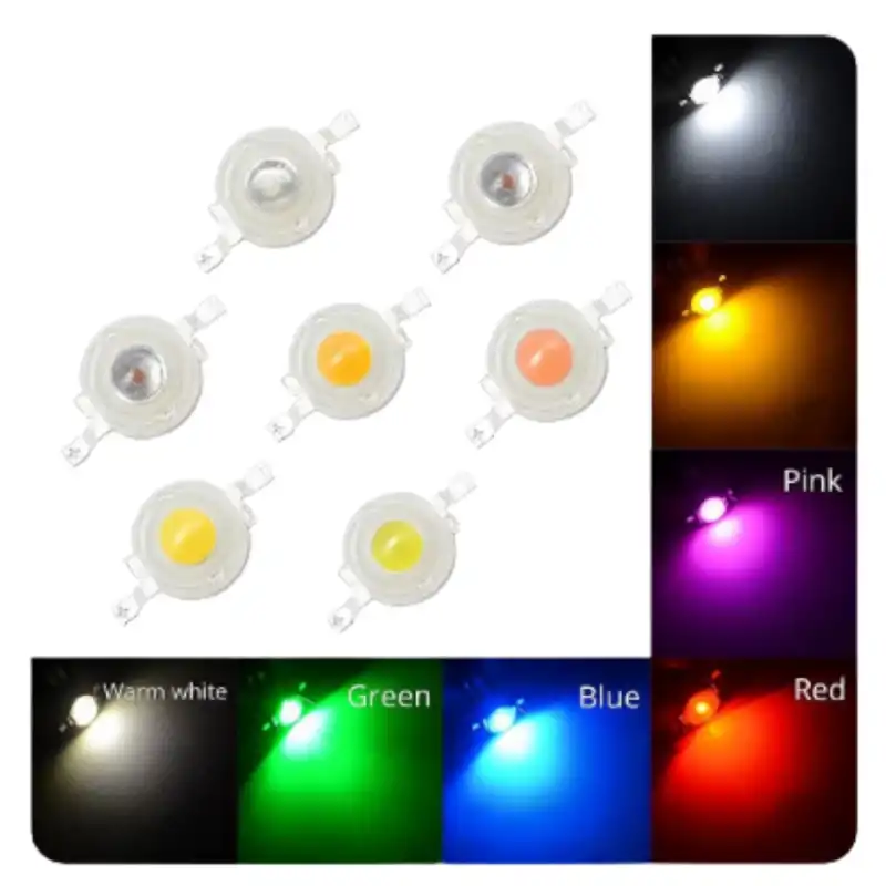 1 Watt 350mA Kırmızı Power Led PCB 10 Adet