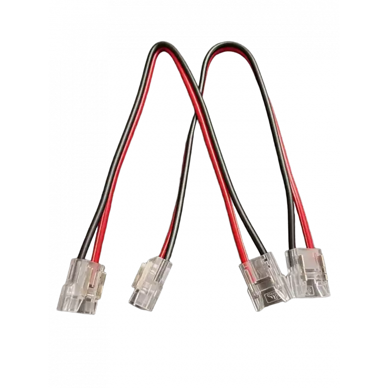 10 mm Smd ve Cob Şerit LED Kablolu Çift Soketli Birleştirme Aparatı 10 Adet