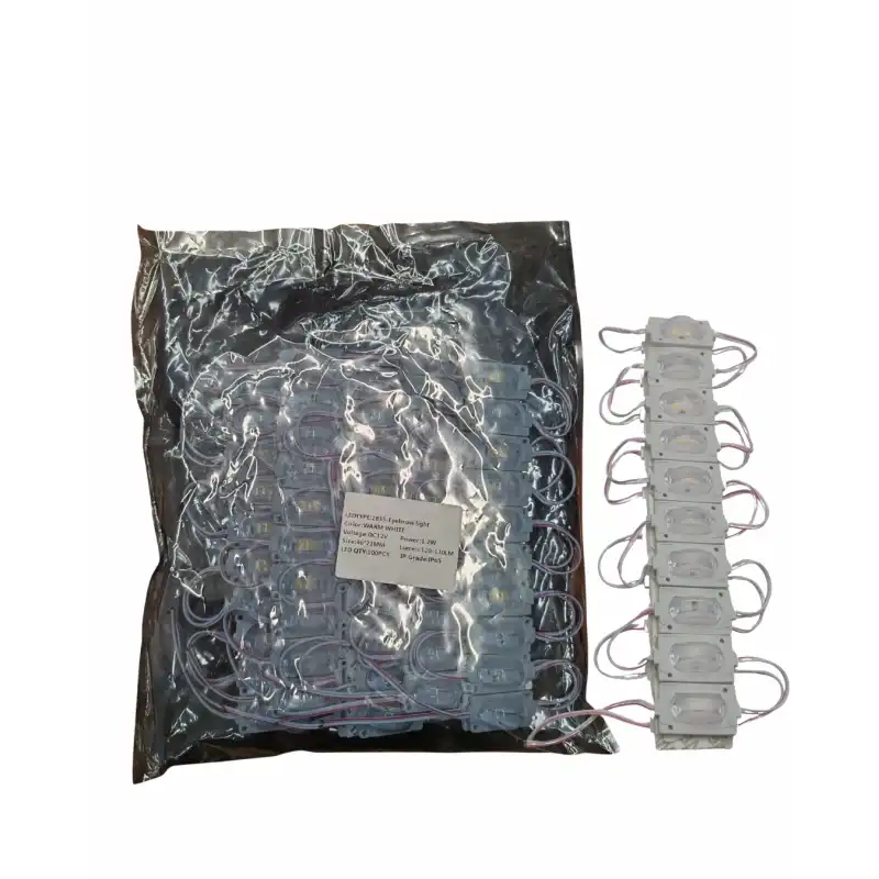 100 Adet 12 Volt 1.2 Watt Dar Açılı Tek Lensli Günışığı Led Modül IP65 1 Paket