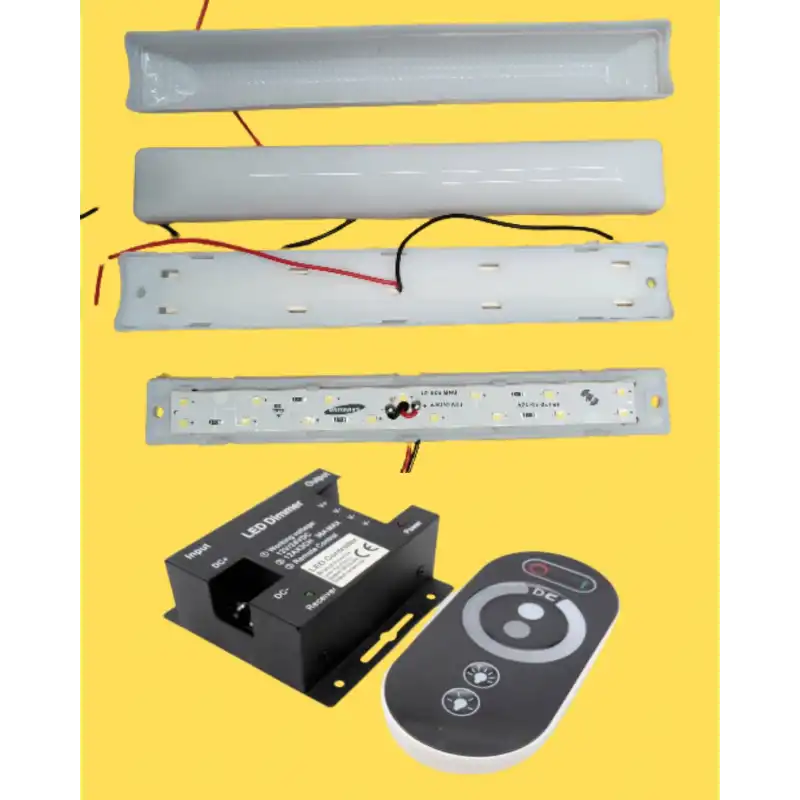 100 Adet 12 Volt 4 Watt 3000K Günışığı Samsung Ledli Pergola 36 A Dokunmatik Dimmer Set