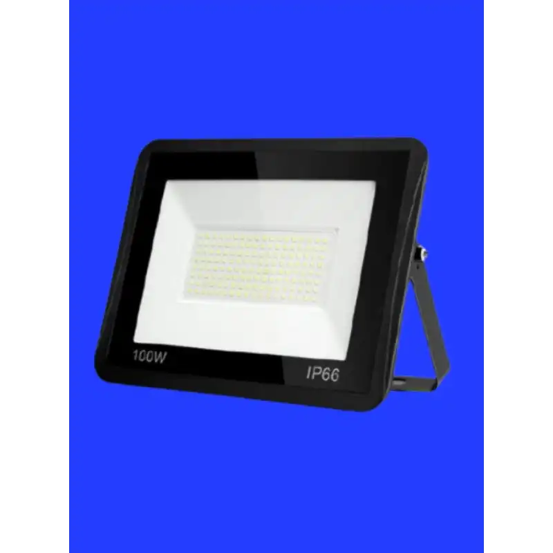 100 Watt Siyah Slim Kasa Mavi Işık IP65 Led Projektör