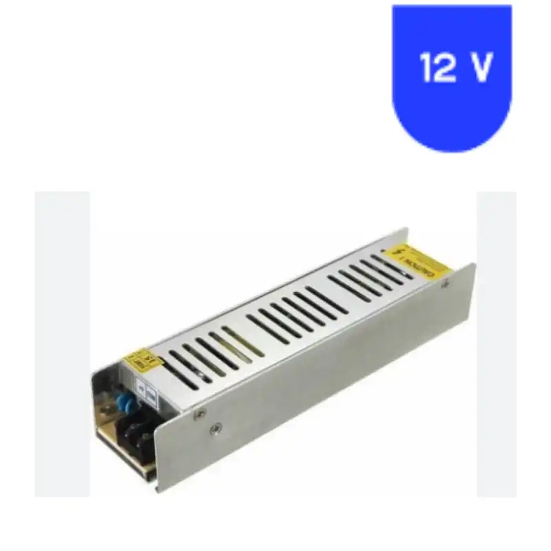 12 Volt 10 Amper Slim Metal Kasa Trafo