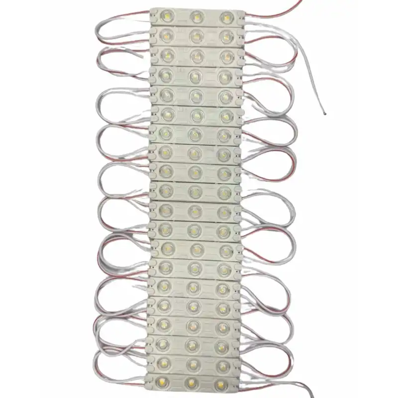 20 Adet 12 Volt 1.2 Watt 3 Lensli 3000K Günışığı 2835 SMD Led Modül IP65