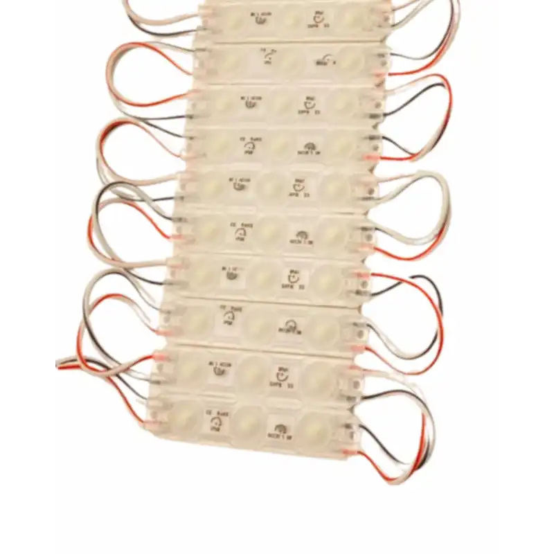 12 Volt 1.5 Watt 3 Lensli 3000 K Günışığı 2835 SMD Led Modül IP65 10 Adet Modül