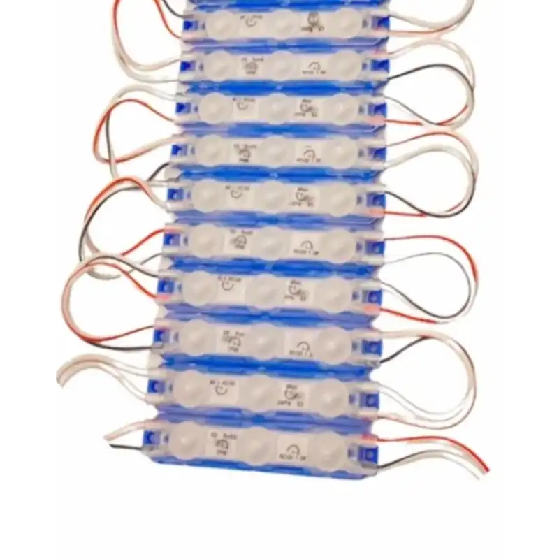 12 Volt 1.5 Watt 3 Lensli Mavi 2835 SMD Led Modül IP65 10 Adet Modül