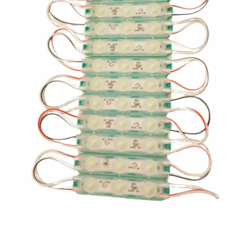 12 Volt 1.5 Watt 3 Lensli Yeşil 2835 SMD Led Modül IP65 10 Adet Modül