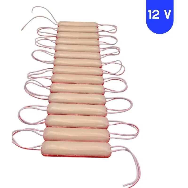 12 Volt 1.8 Watt Kırmızı Neon Cob Led Modül IP65 10 Adet Modül