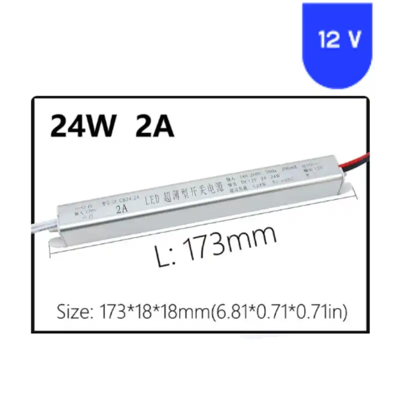 12 Volt 2 Amper Kalem Ultra İnce Metal Kasa Trafo