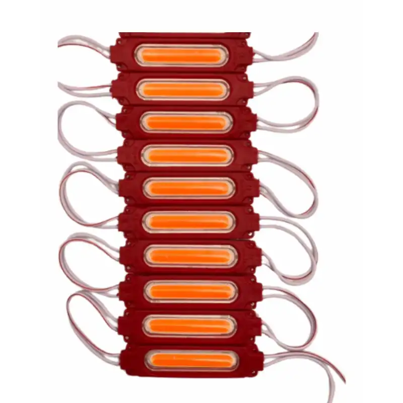 12 Volt 2 Watt Kırmızı Cob Led Modül IP65 10 Adet Modül