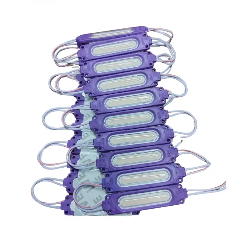 12 Volt 2 Watt Mor Cob Led Modül IP65 10 Adet Modül