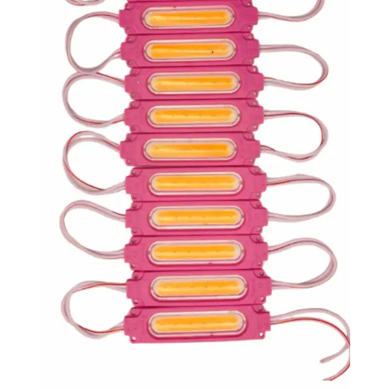 12 Volt 2 Watt Pembe Cob Led Modül IP65 10 Adet Modül
