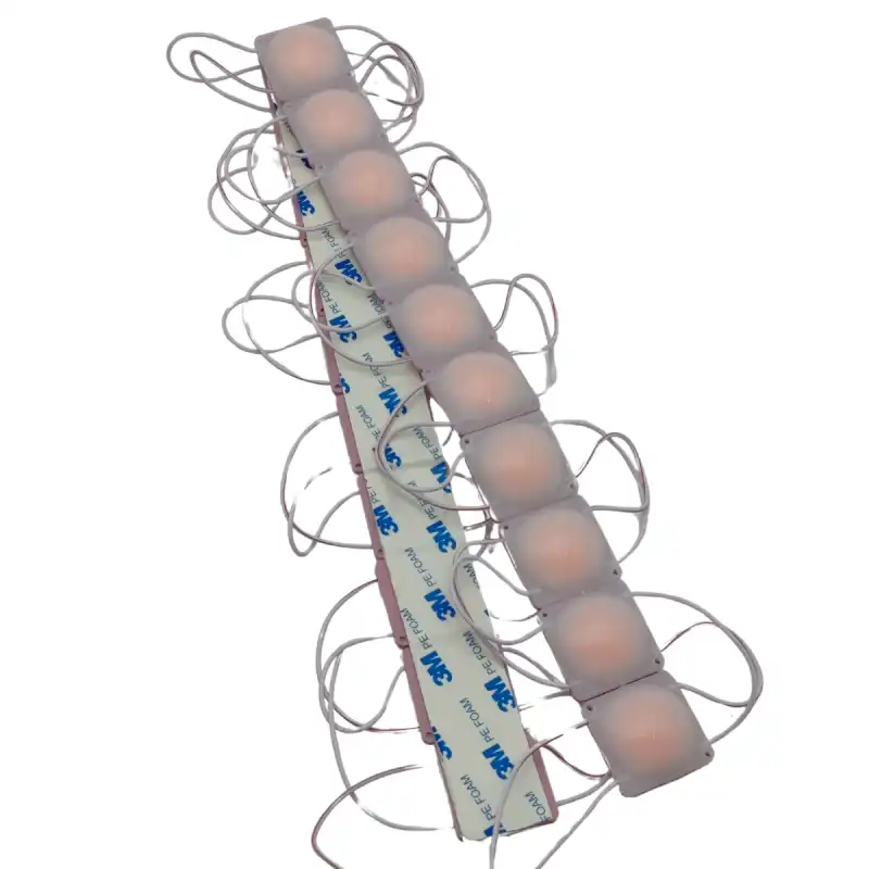 12 Volt 2 Watt Yeni Model Pembe Cob Led Modül IP65 10 Adet Modül