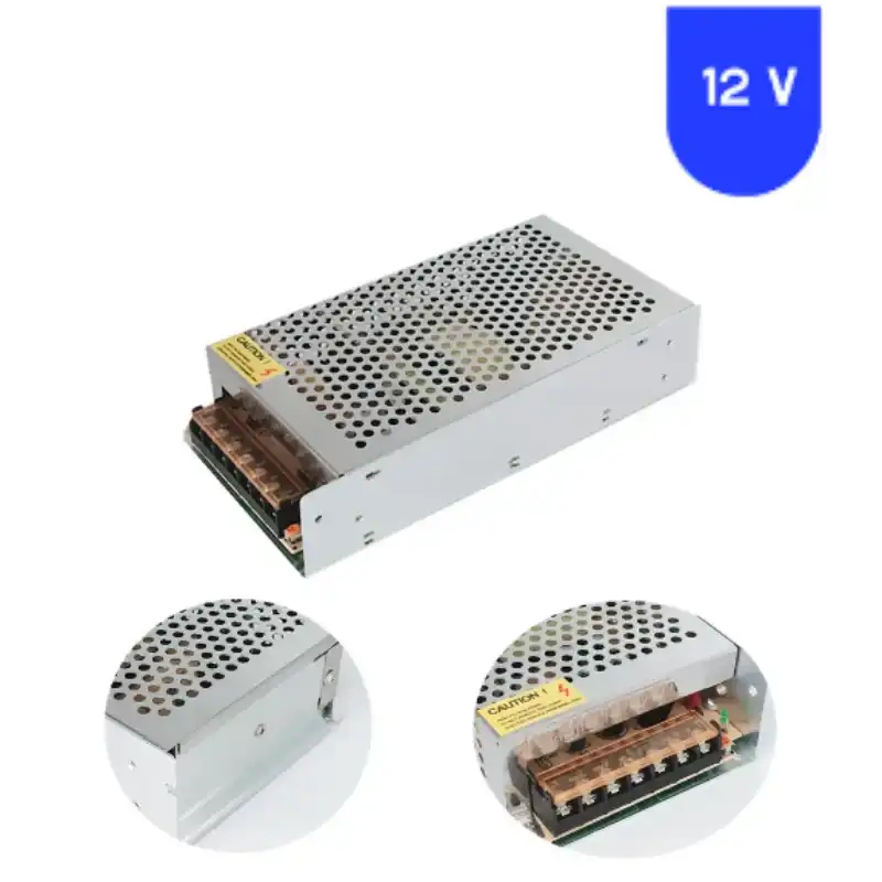 12 Volt 20 Amper Kalın Geniş Metal Kasa Trafo