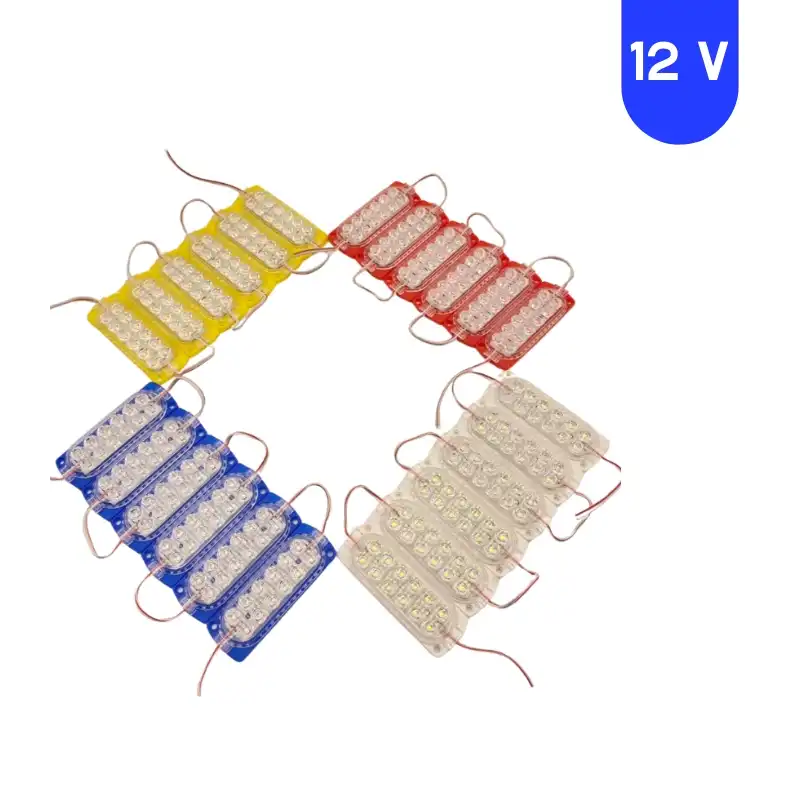 12 Volt 2.4 Watt 12 SMD Ledli Animasyonlu Beyaz Çakar Modül 5 Adet