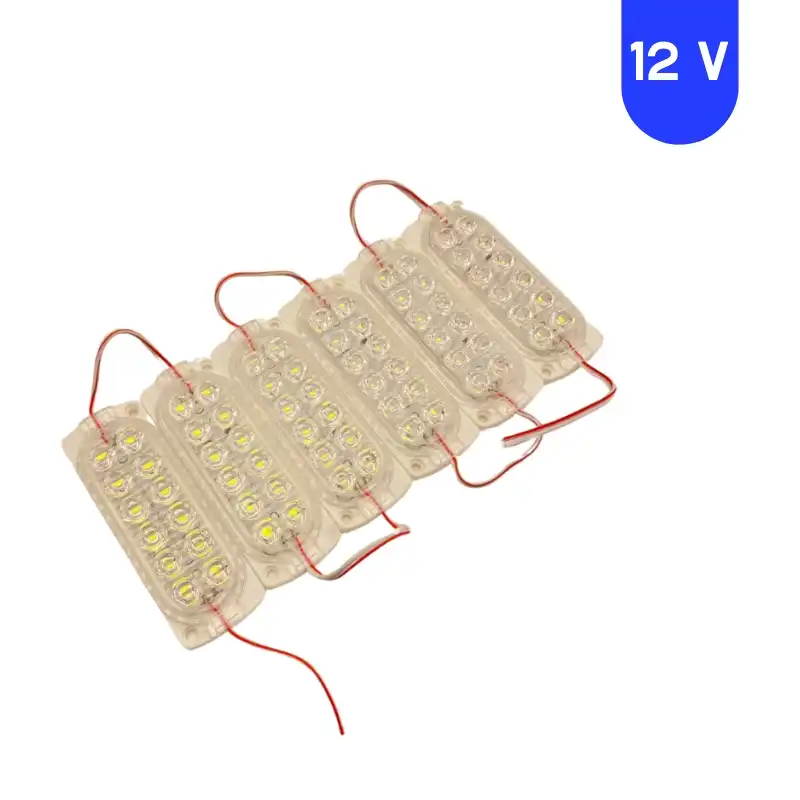 12 Volt 2.4 Watt 12 SMD Ledli Animasyonlu Beyaz Çakar Modül 5 Adet