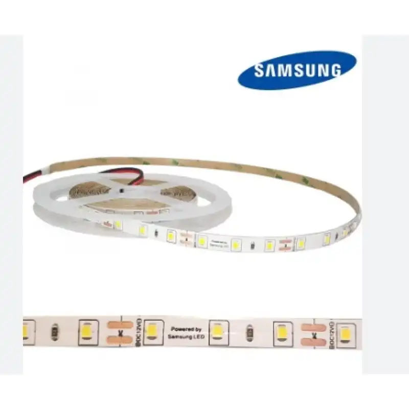 12 Volt 2835 Samsung 60 Led 4000 K Naturel Beyaz İç Mekan 5 Metre Şerit Led