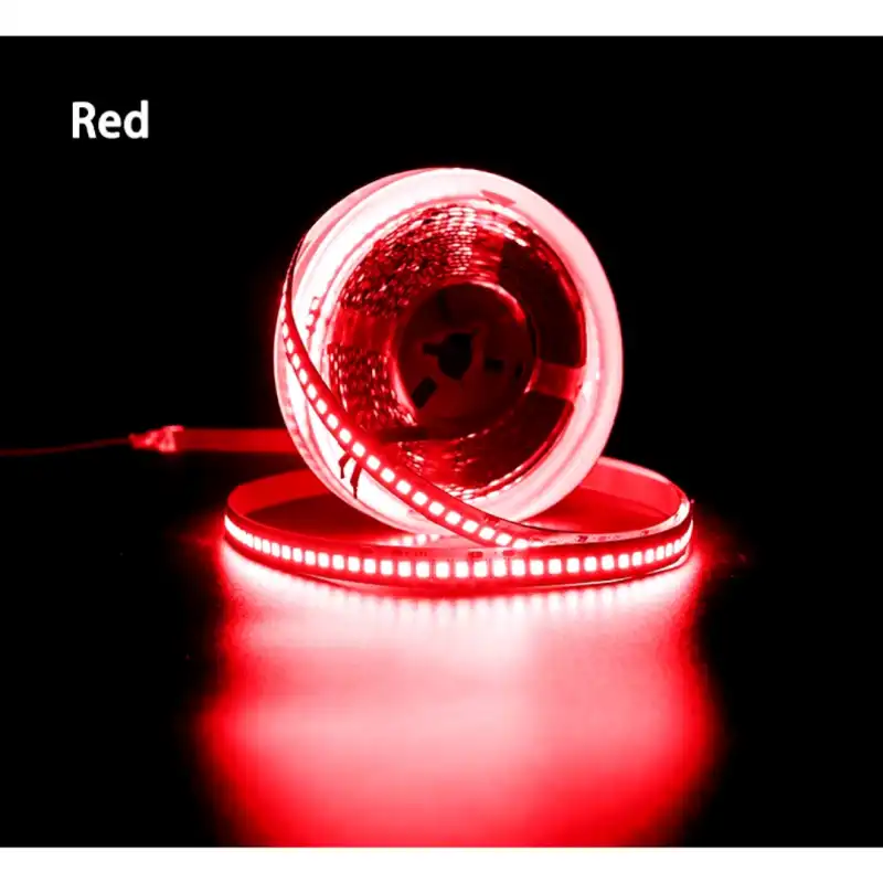 12 Volt 2835 SMD 240 Led 10mm Kırmızı Işık İç Mekan 5 Metre Şerit Led