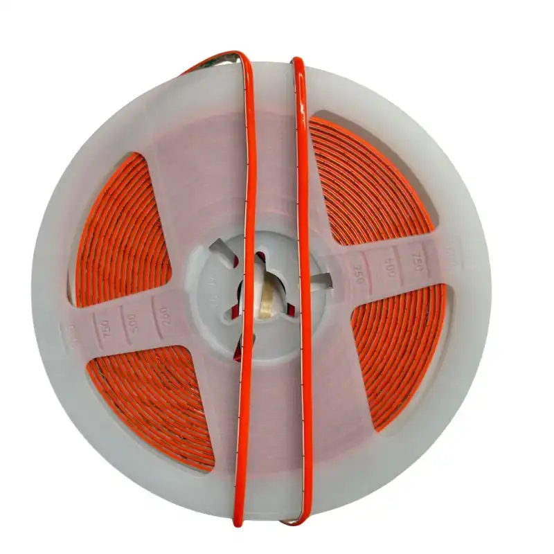 12 Volt 3 mm 400 Ledli Esnek Cob Şerit Kırmızı İç Mekan 5 Metre