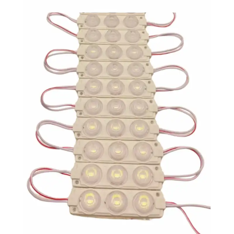 12 Volt 3 Watt 3 Lensli Günışığı 3030 SMD Led Modül IP65 10 Adet Modül