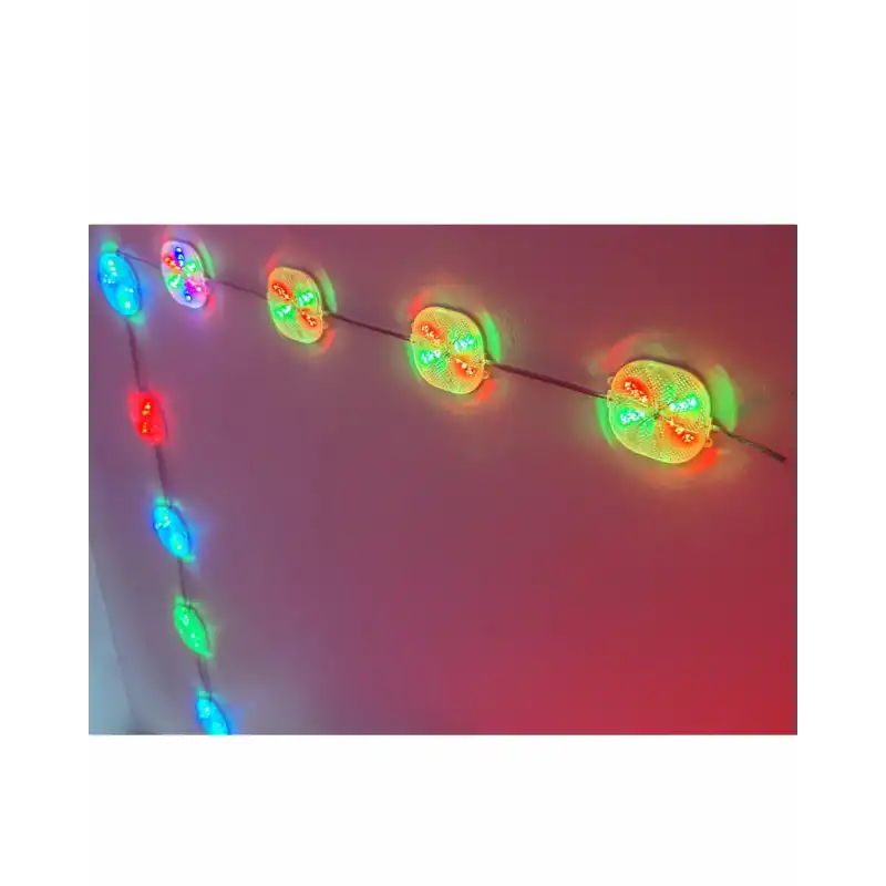 12 Volt 3 Watt Animasyonlu Yuvarlak Rgb Çakar Modül 10 Adet