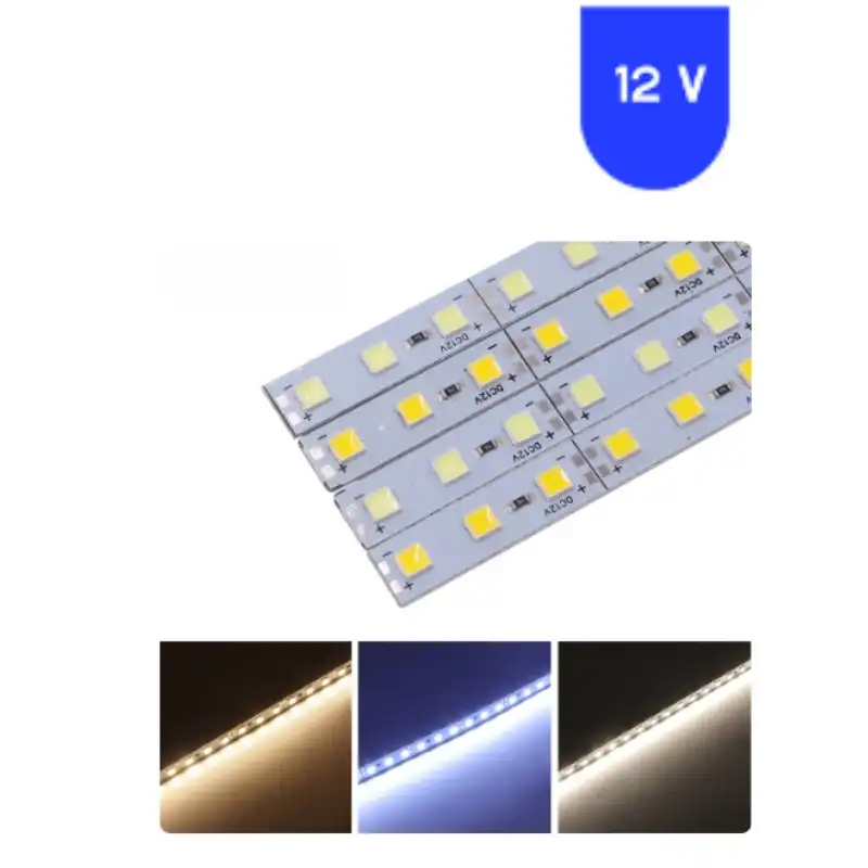 12 Volt 5630 Ledli 3000K Günışığı 72 Ledli Alüminyum Çubuk Bar 1 Metre