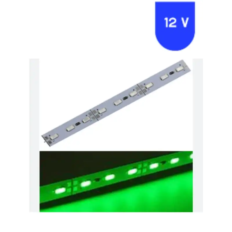 12 Volt 5630 Ledli Yeşil Işık 72 Ledli Alüminyum Çubuk Bar 1 Metre