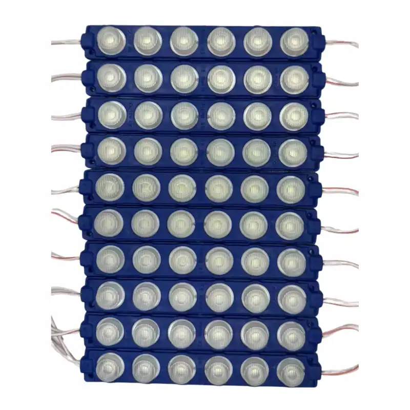 12 Volt 6 Watt 6 Lensli Turkuaz 3030 SMD Led Modül IP65 10 Adet Modül