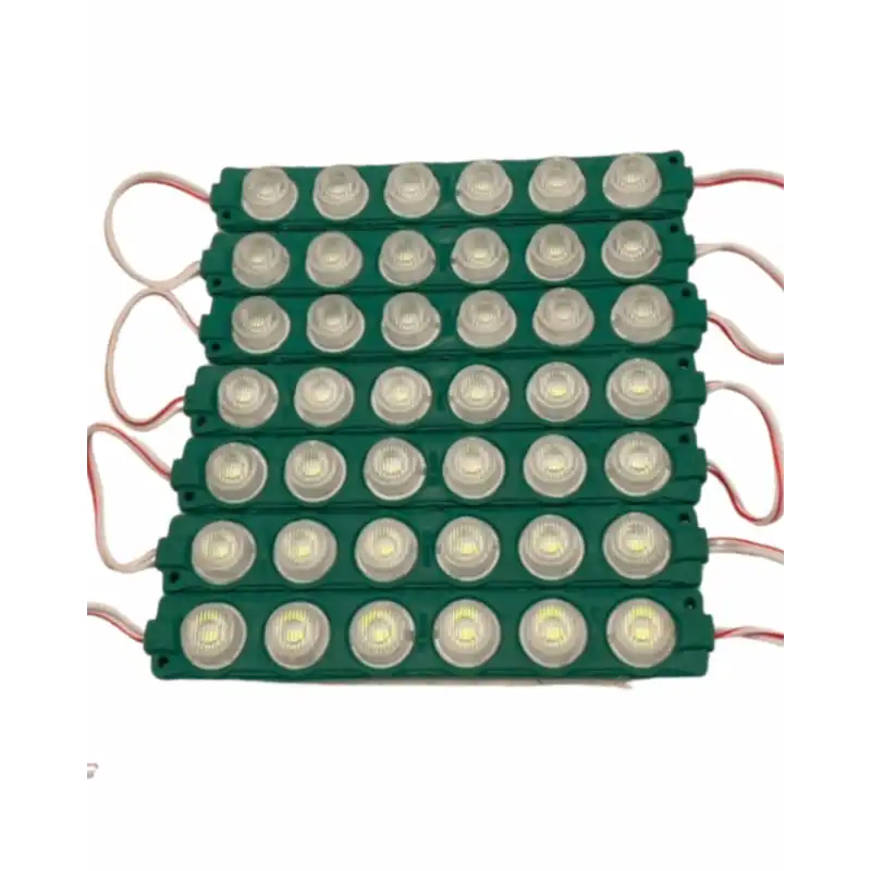 12 Volt 6 Watt 6 Lensli Yeşil 3030 SMD Led Modül IP65 10 Adet Modül