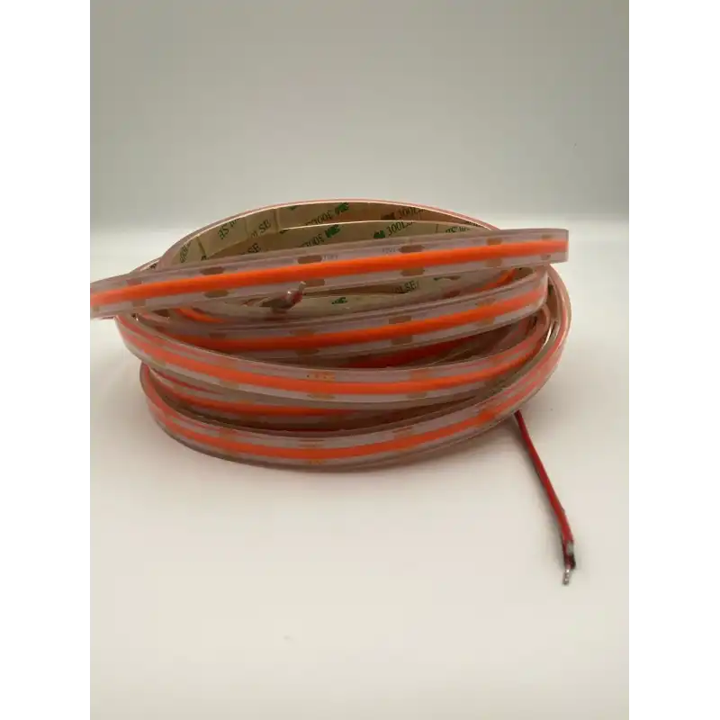 12 Volt 8 mm 480 Ledli Esnek Cob Şerit Kırmızı Dış Mekan IP68 5 Metre