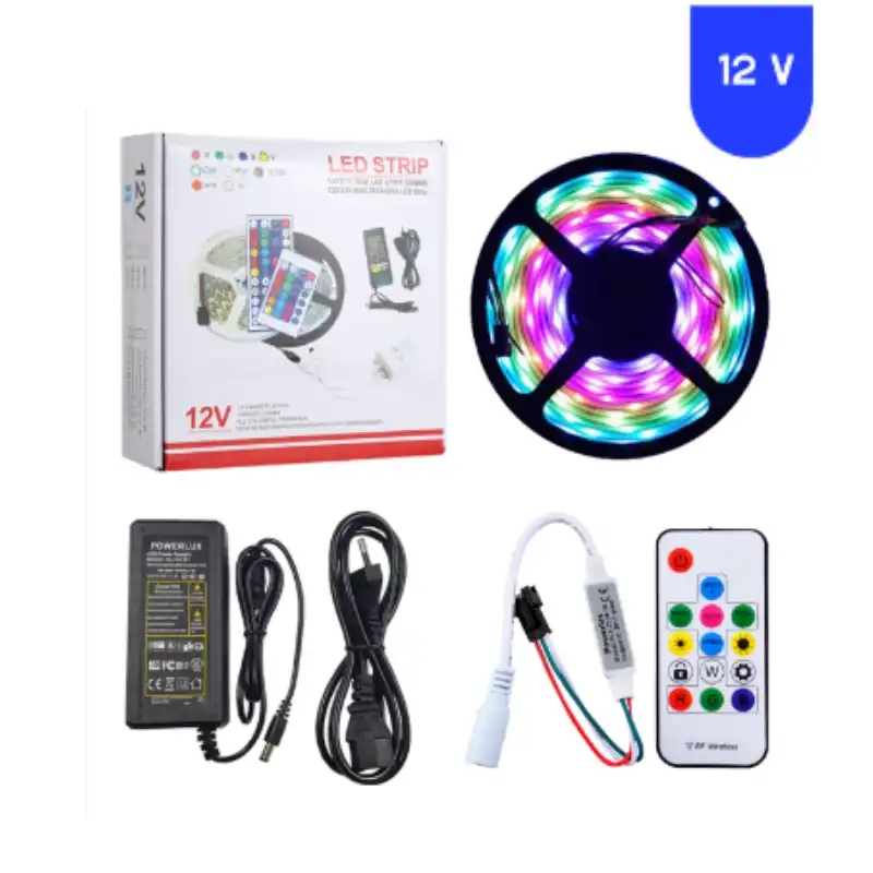 12 Volt ARGB Pixel Magic Kayar 5050 SMD Dış Mekan 5 Metre Şerit 60 Led IP65 SET