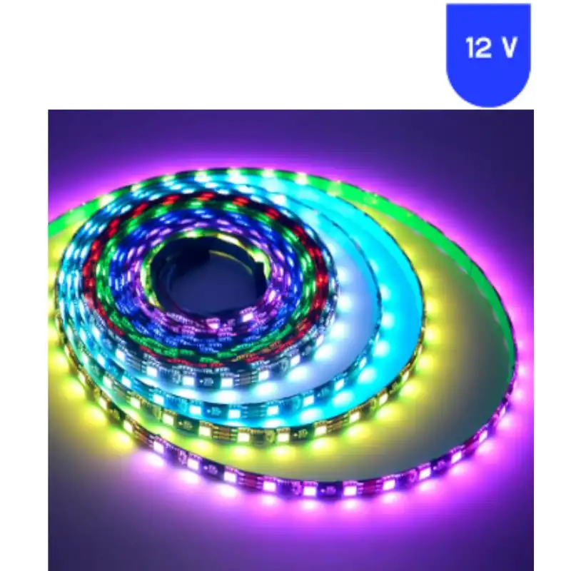 12 Volt ARGB Pixel Magic Kayar 60 Led IP 65 Dış Mekan 5 Metre