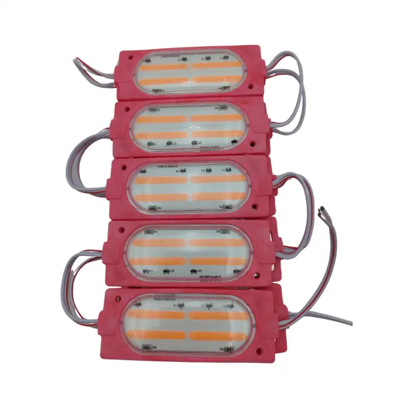 12 Volt Cob Ledli Animasyonlu Pembe Çakar Modül 5 Adet